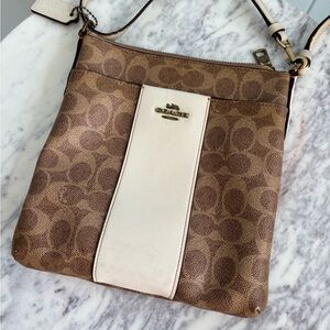 Coach Brown and Tan Crossbody Bag